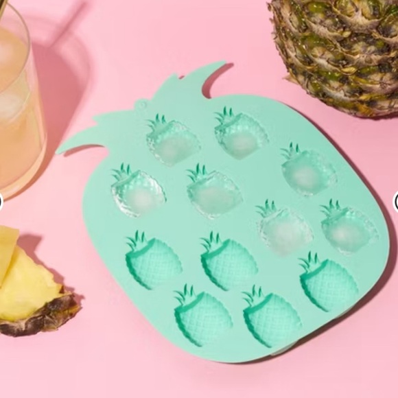 NWT Blush Silicone Mold Pineapple Ice Cube Tray Shapes - Picture 1 of 5